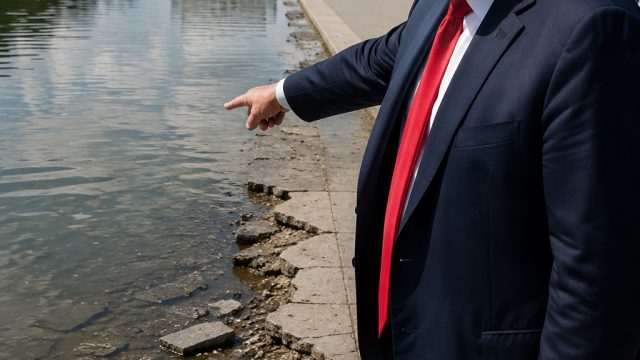 Trump's Claims on Reflecting Pool Damage Spark Controversy